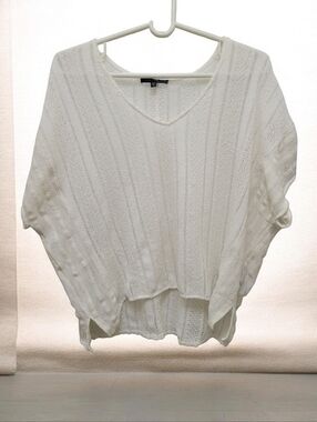 Sanctuary Crochet Lightweight Dolman Sweater EUC M Boho Coastal